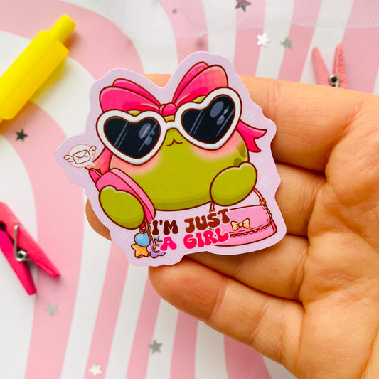 I'm Just A Girl Sticker