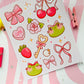 Coquette Vibes Sticker Sheet