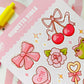 Coquette Vibes Sticker Sheet