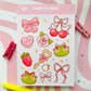 Coquette Vibes Sticker Sheet
