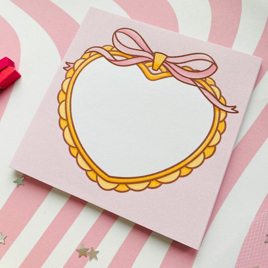 Coquette Heart Memo Pad