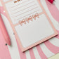 Coquette Planner Handmade Notepad
