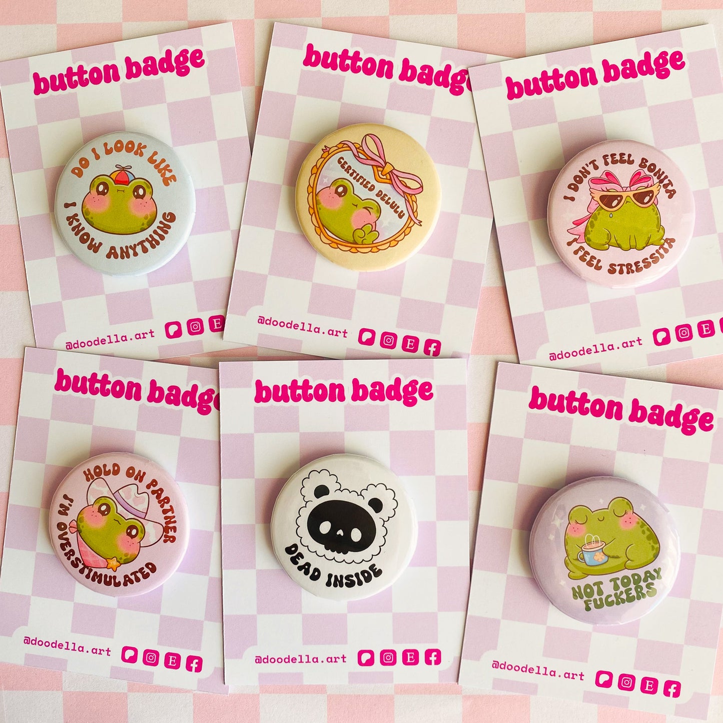 B-grade Button Pins