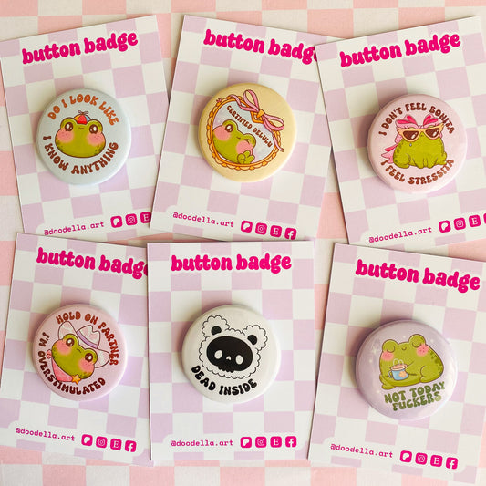 B-grade Button Pins