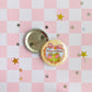 Certified Delulu Frog Button Pin