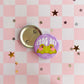 Frog Off Flipping Bird Button Pin