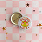 Overthinker Frog Button Pin