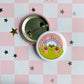 I Don't Care Frog Button Pin