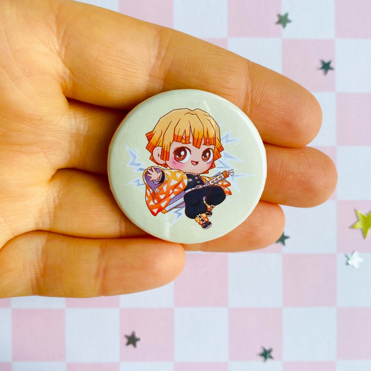 Demon Anime Button Pins