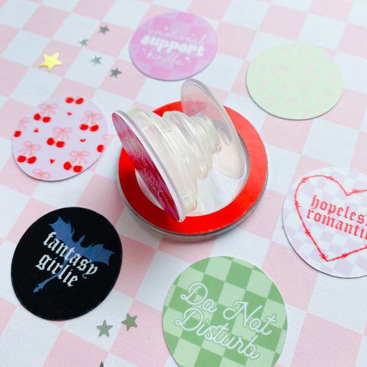 Bookish Phone Grip Sticker Set