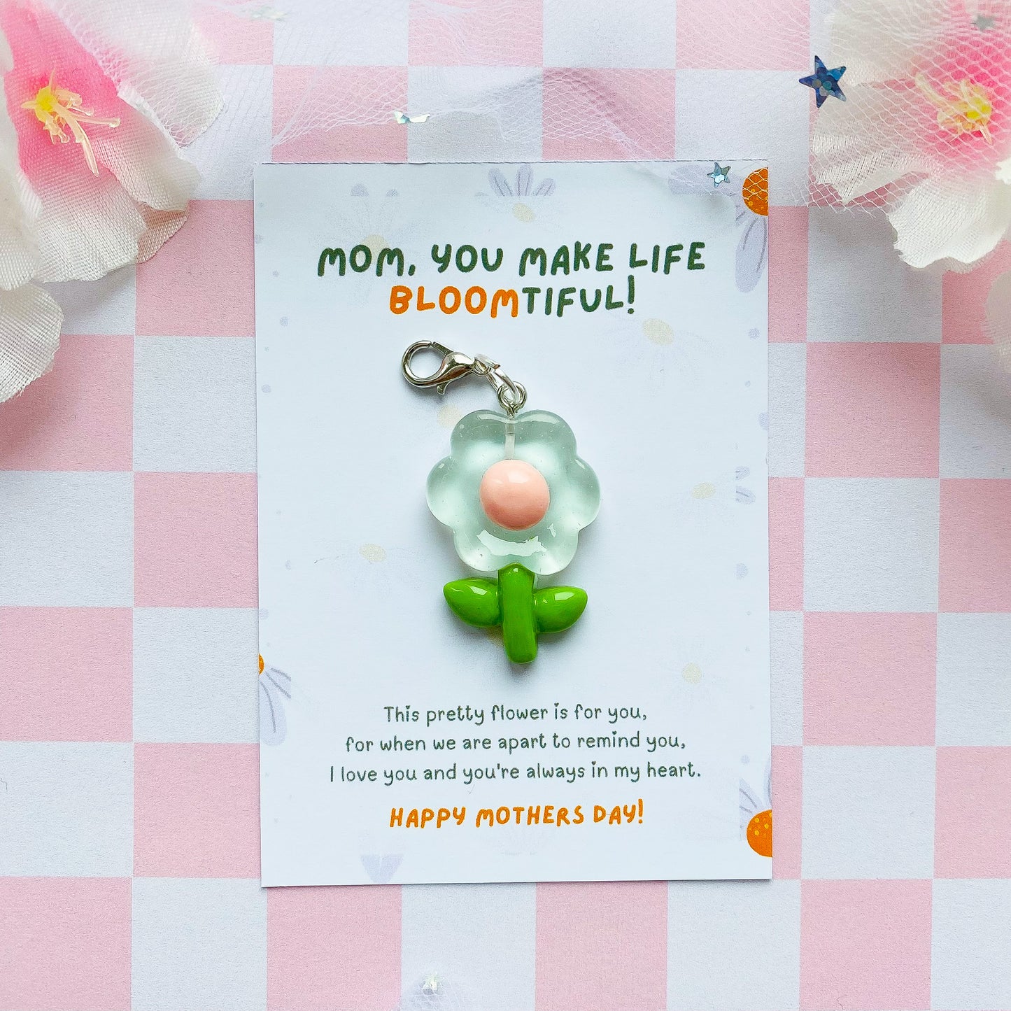 Mother's Day Flower Pocket Hug Charm Gift