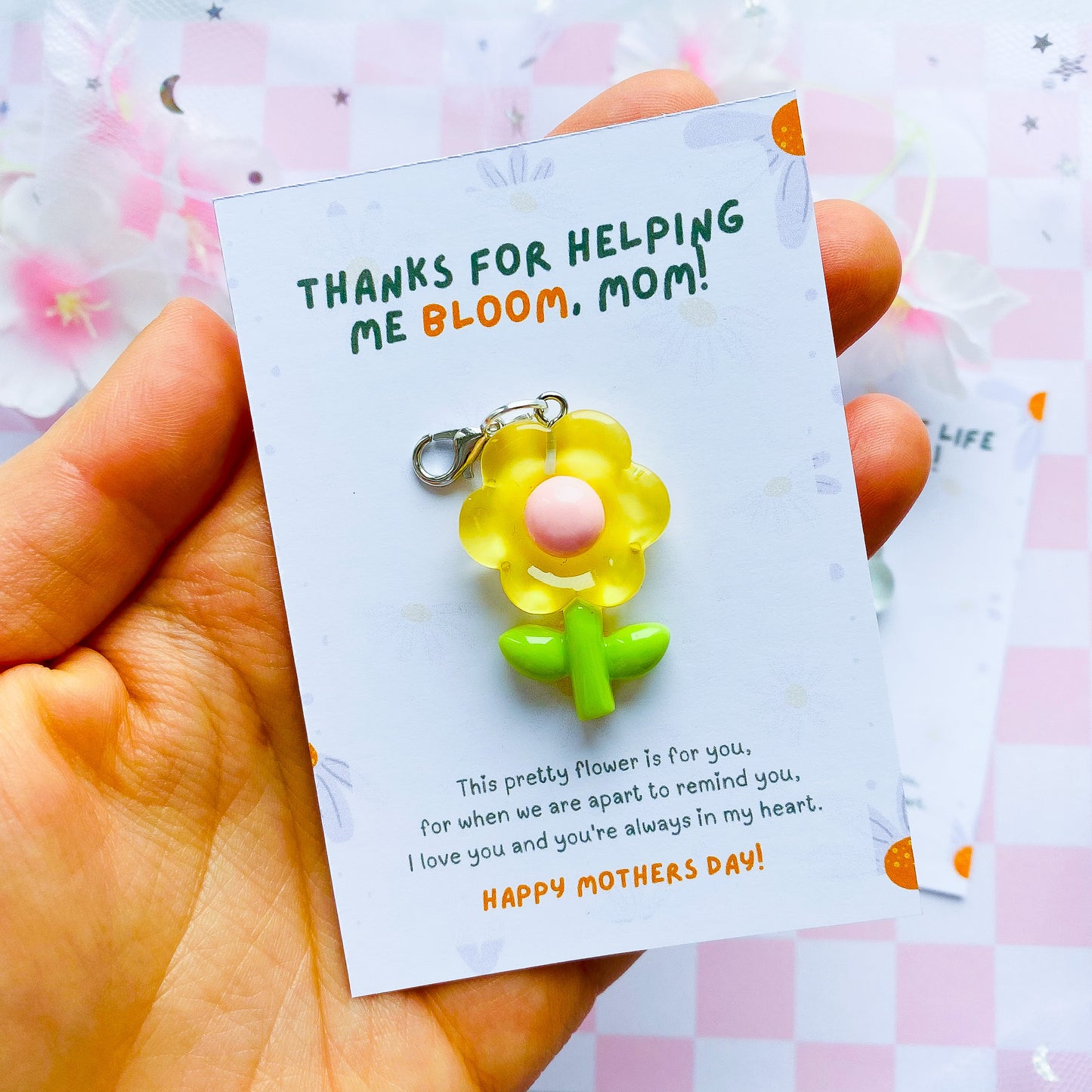 Mother's Day Flower Pocket Hug Charm Gift