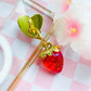 Chunky Strawberry Charm with Phone Hook