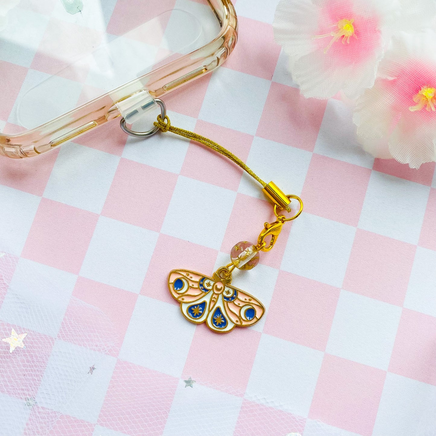Witchy Moth Phone Charm