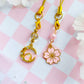 Cherry Blossom or Crescent Moon Phone Charm