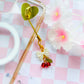 Cherries and Bow Phone Charms