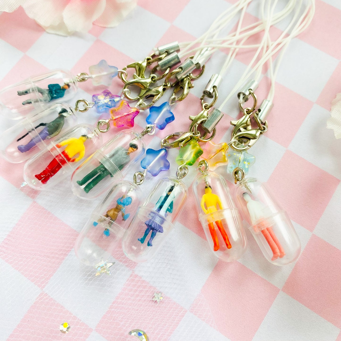 People in Pills Phone Charms