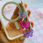 Colorful Butterfly Phone Charm