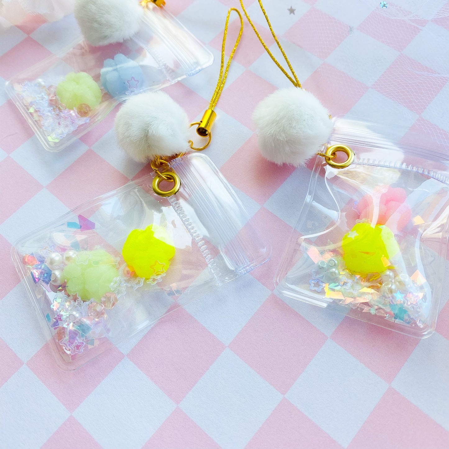 Mini Squishable Cat Paw Phone Charm