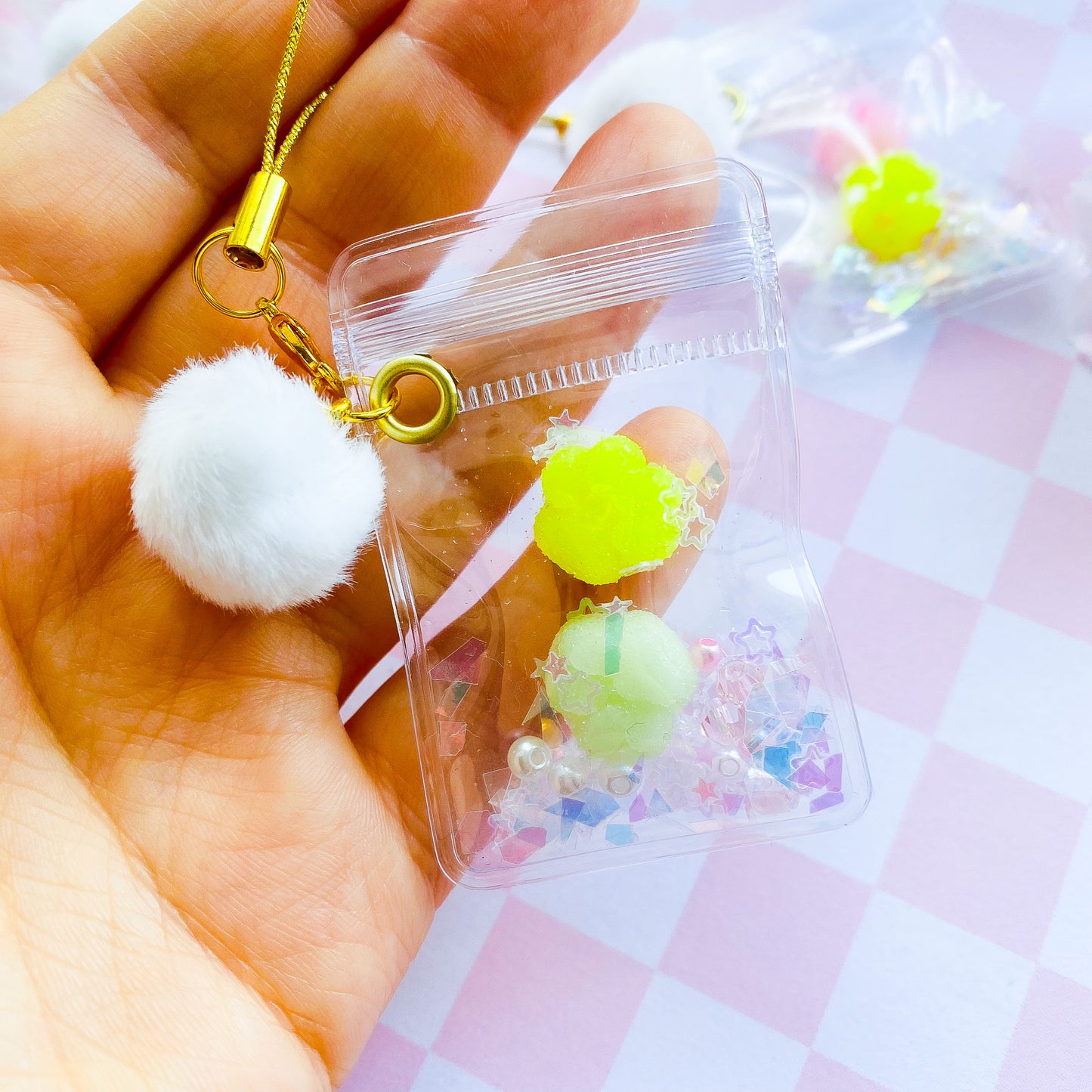 Mini Squishable Cat Paw Phone Charm