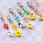 Cute Cat Donut Keychains