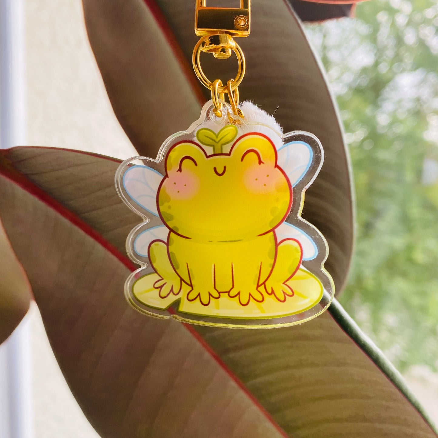 Kawaii Frog Fairy Keychain