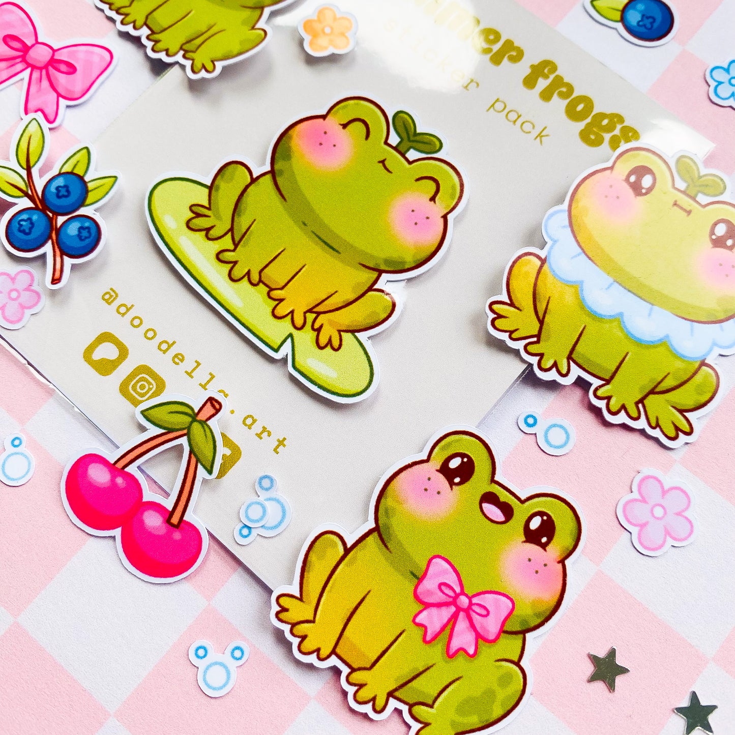 Summer Froggies Sticker Pack
