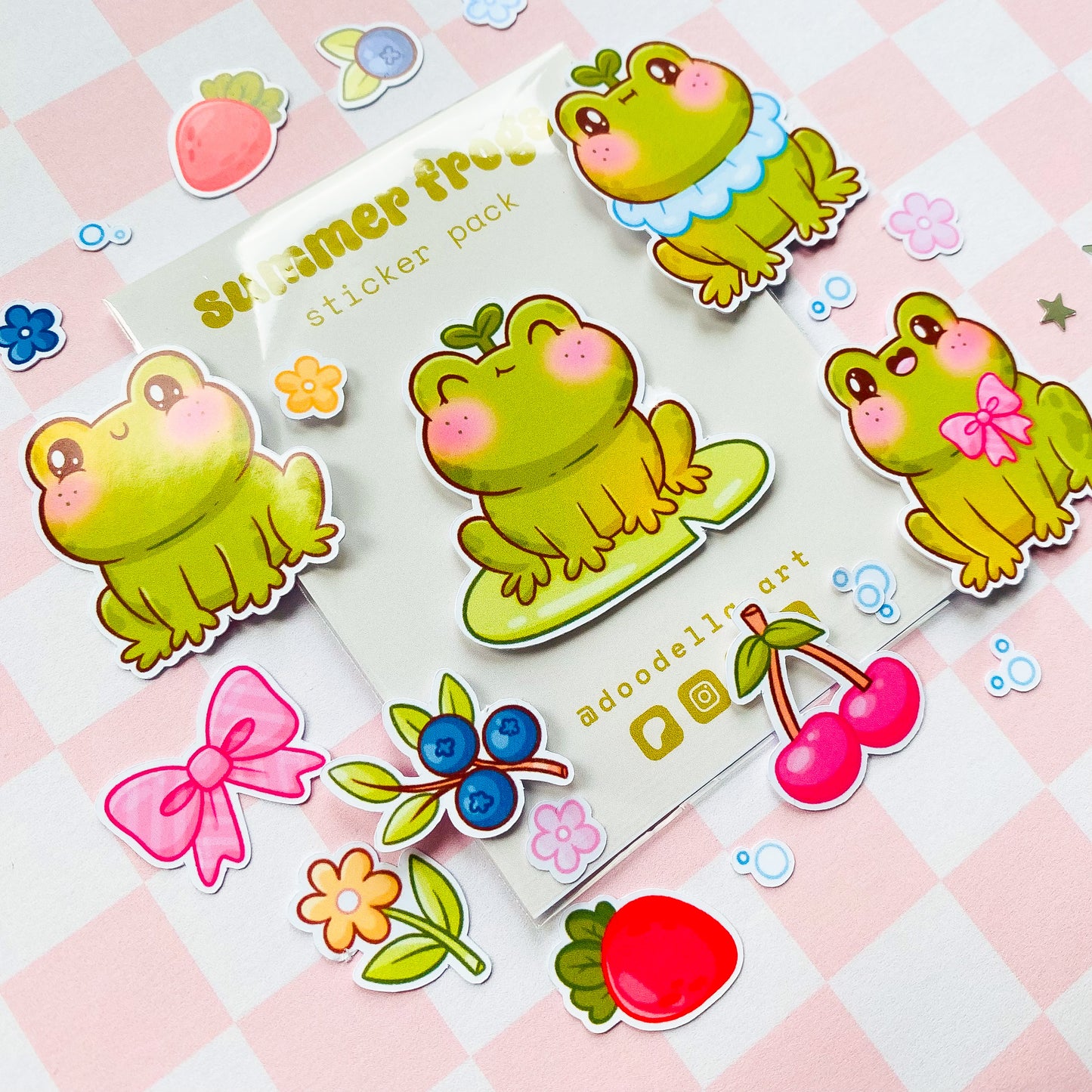 Summer Froggies Sticker Pack