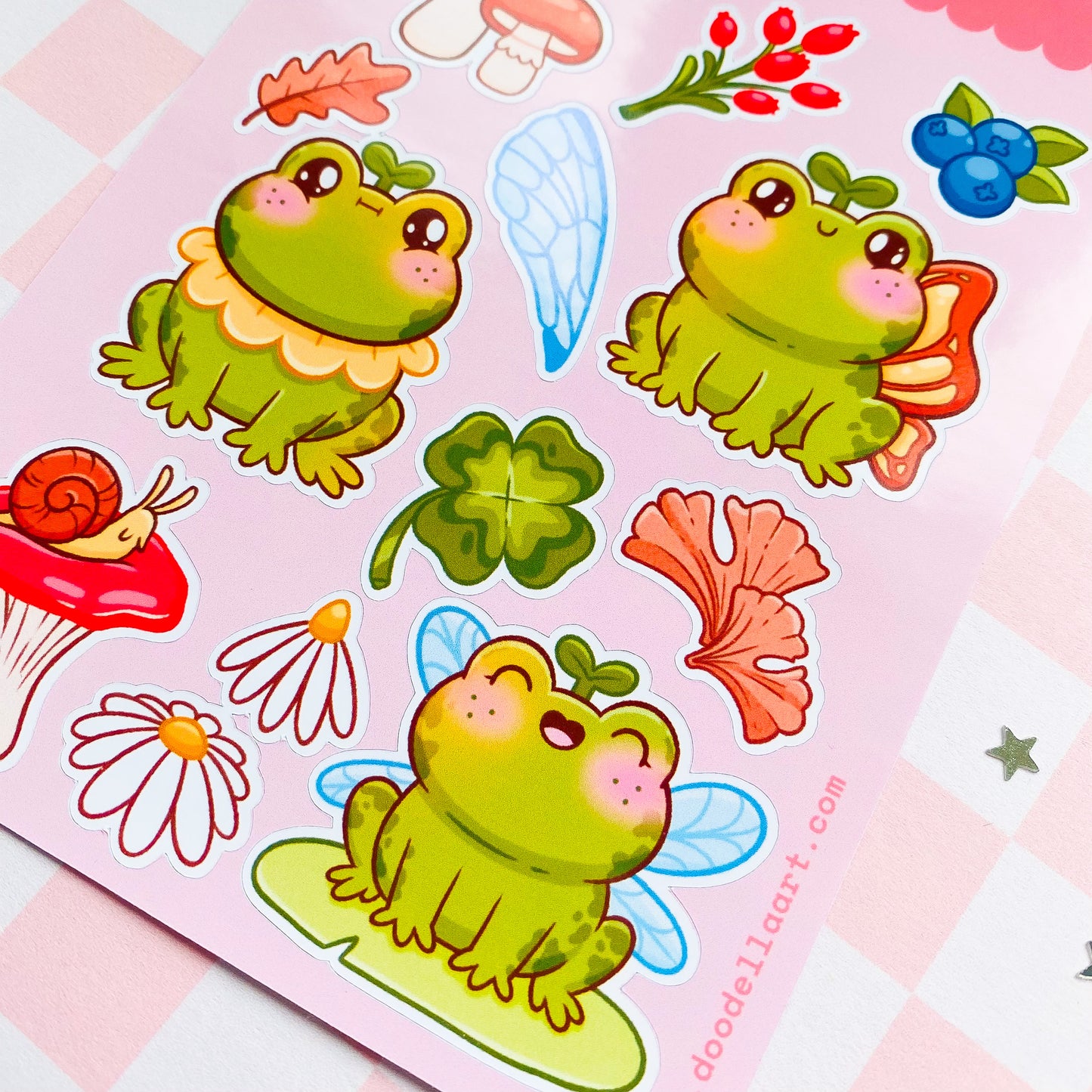 Forest Fairy Frogs Sticker Sheet