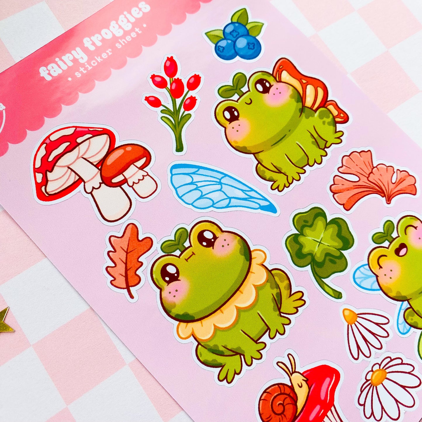 Forest Fairy Frogs Sticker Sheet