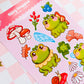 Forest Fairy Frogs Sticker Sheet