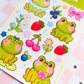 Cute Summer Frogs Sticker Sheet