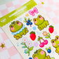 Cute Summer Frogs Sticker Sheet