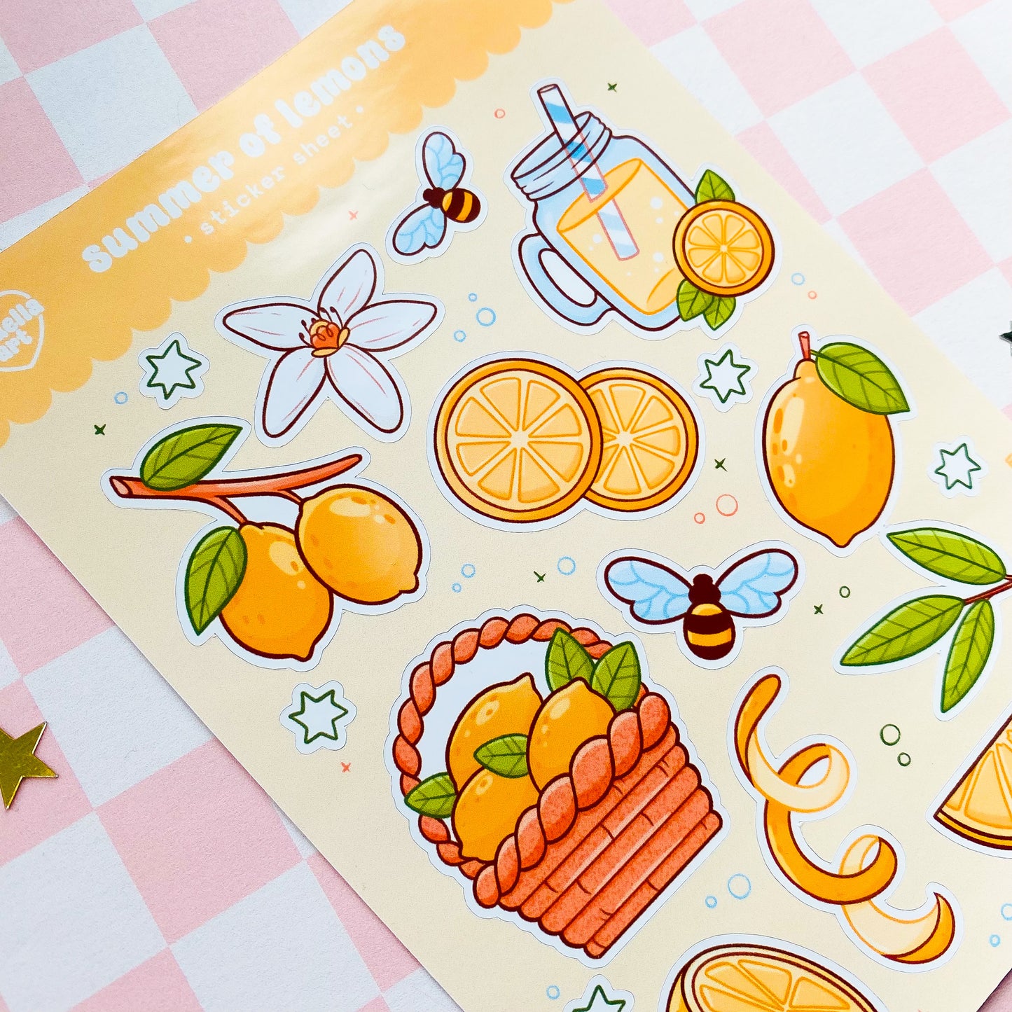 Summer of Lemons Sticker Sheet