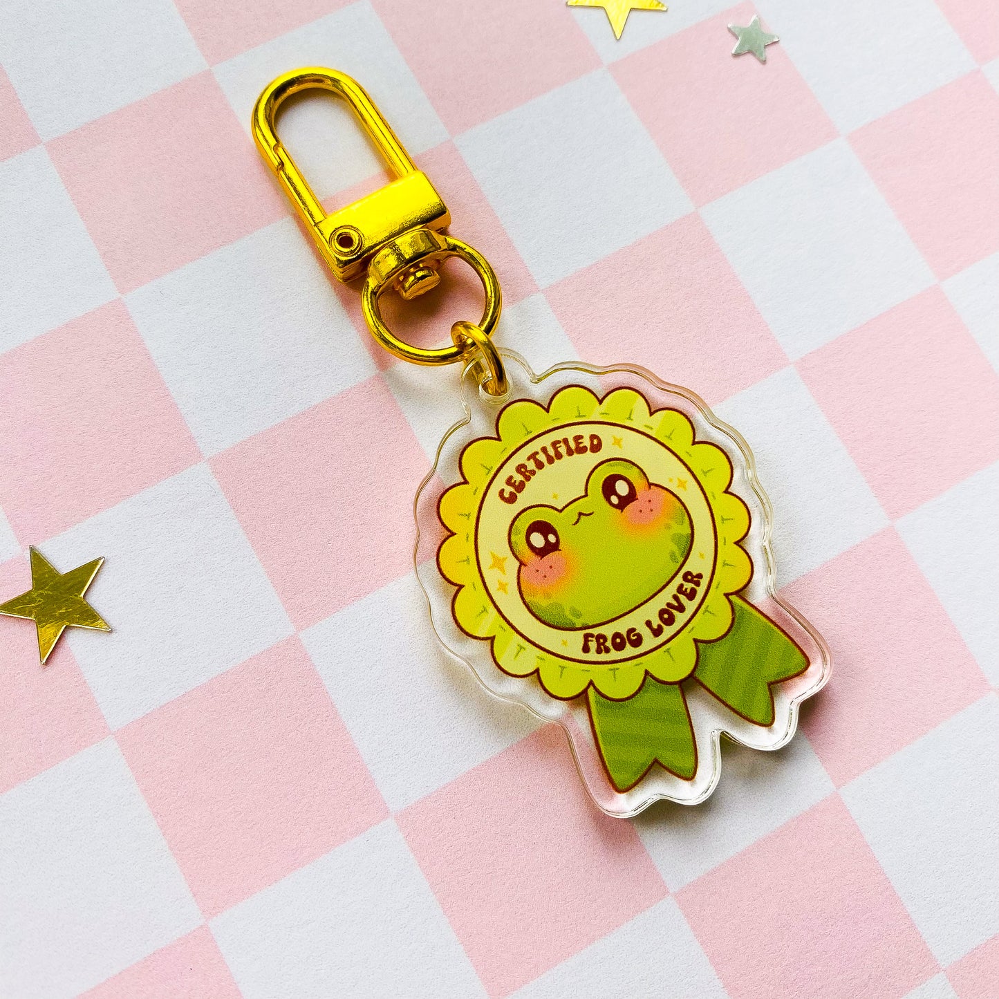 Certified Frog Lover Keychain