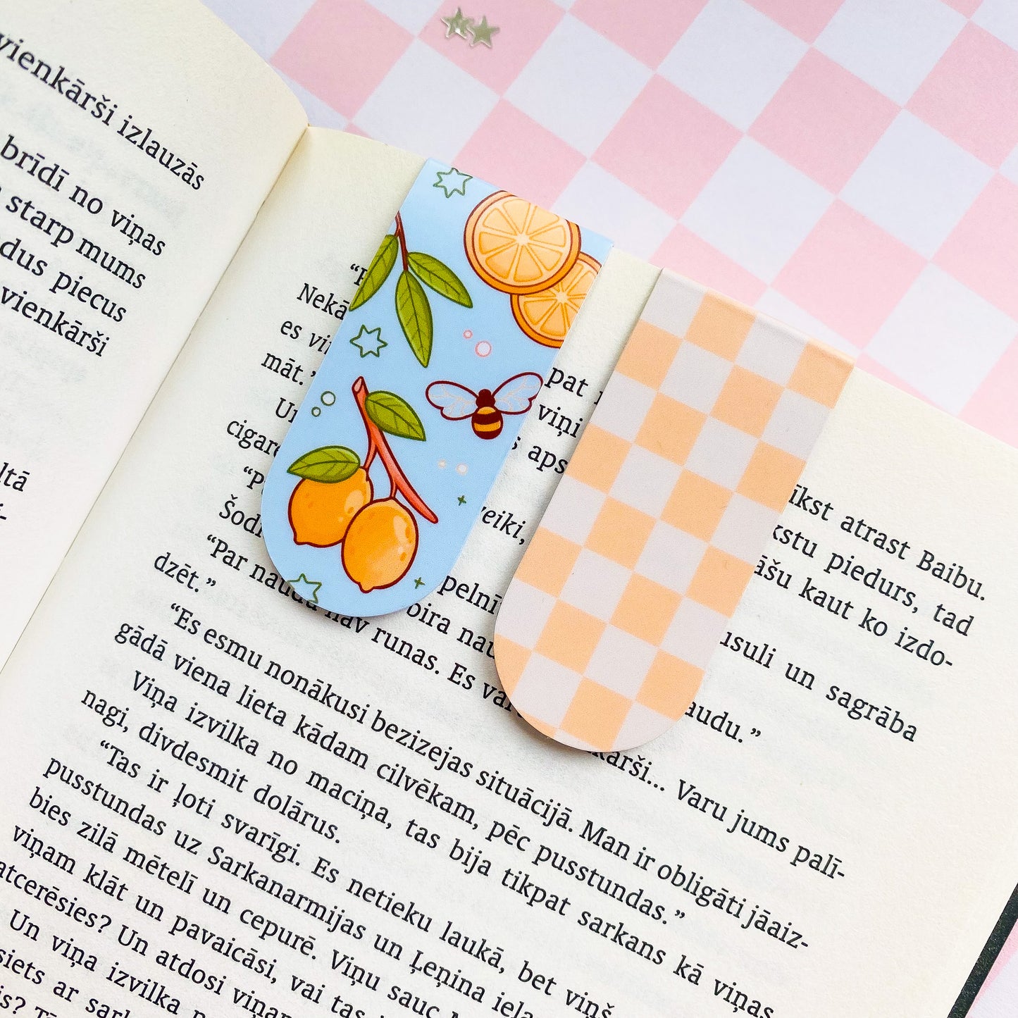 Summer of Lemons Magnetic Bookmark Set
