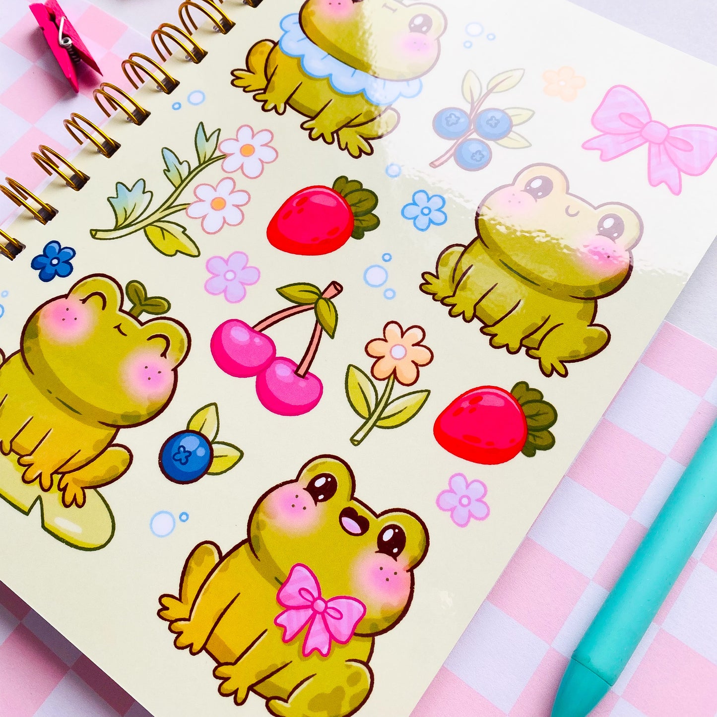 Summer Froggies Spiral Notebook