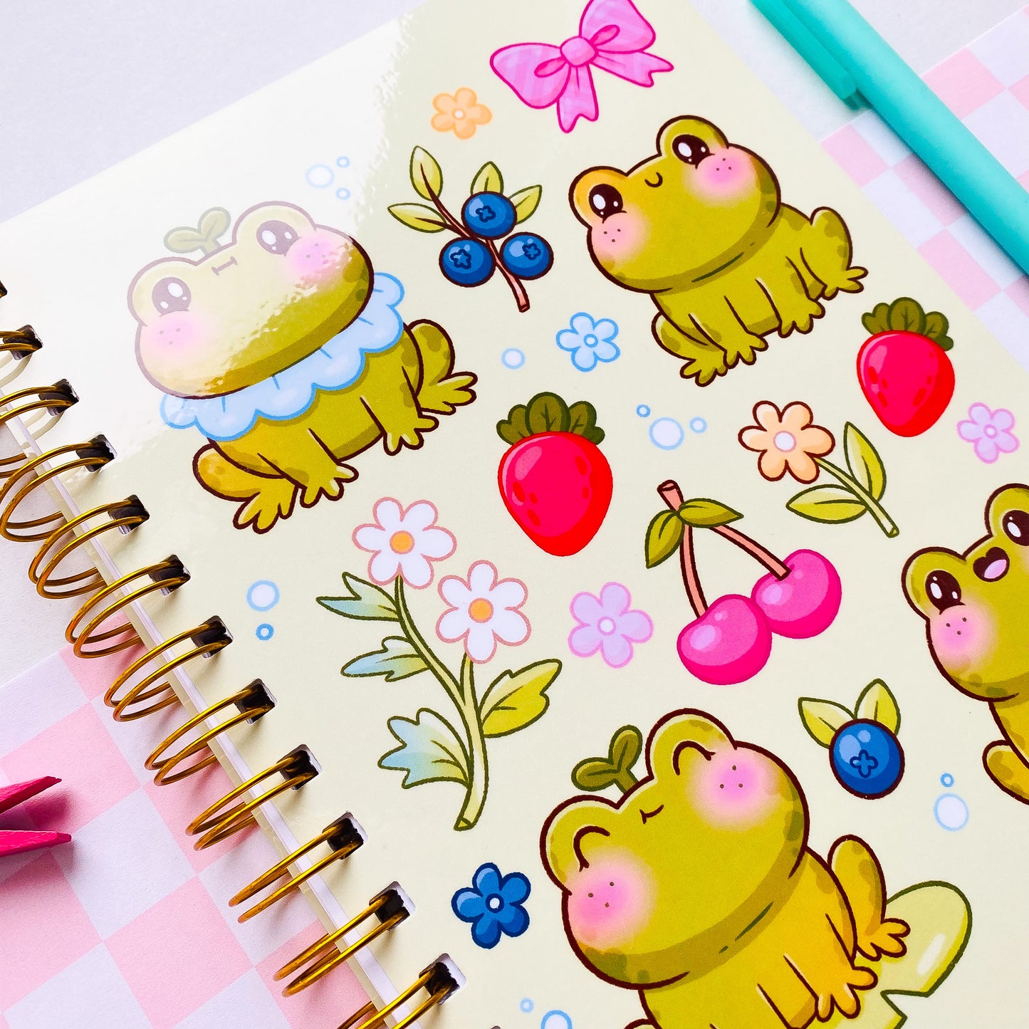 Summer Froggies Spiral Notebook