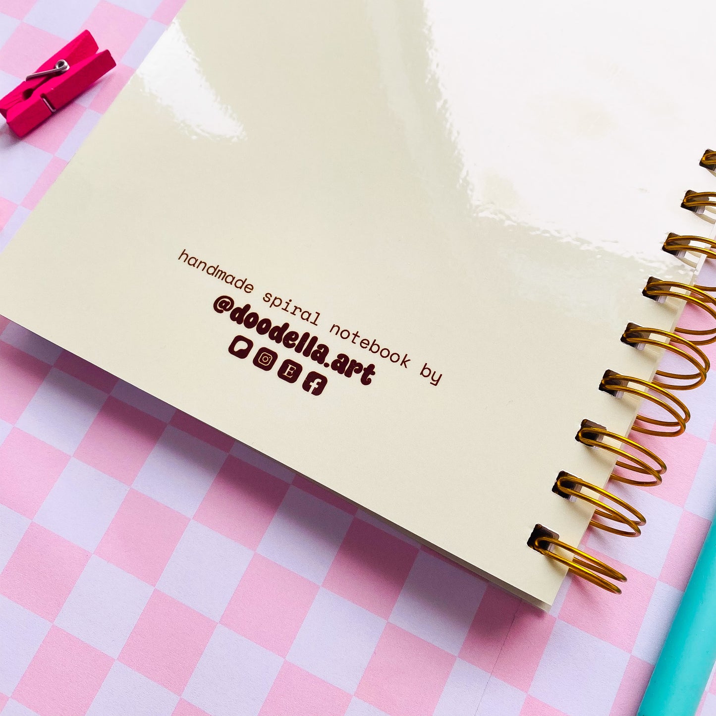 Hocus Pocus Wizard Frog Handmade Spiral Notebook