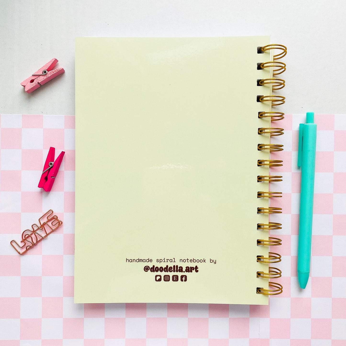 Hocus Pocus Wizard Frog Handmade Spiral Notebook