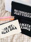 Glitter Quotes Pencil Pouch