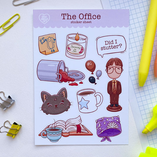 The Office TV Show Sticker Sheet