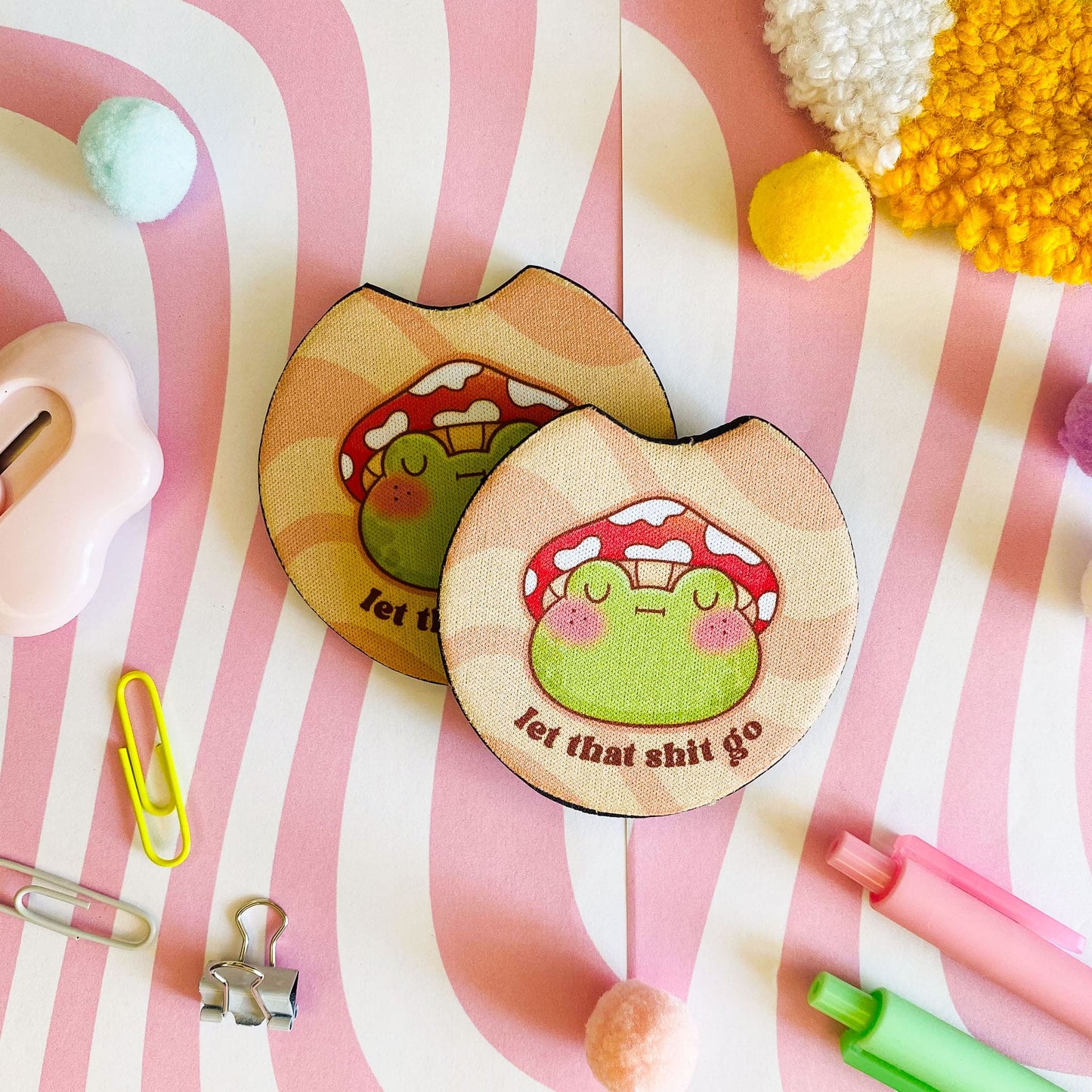 Sassy Frog Car Coaster Sets (B-GRADE)