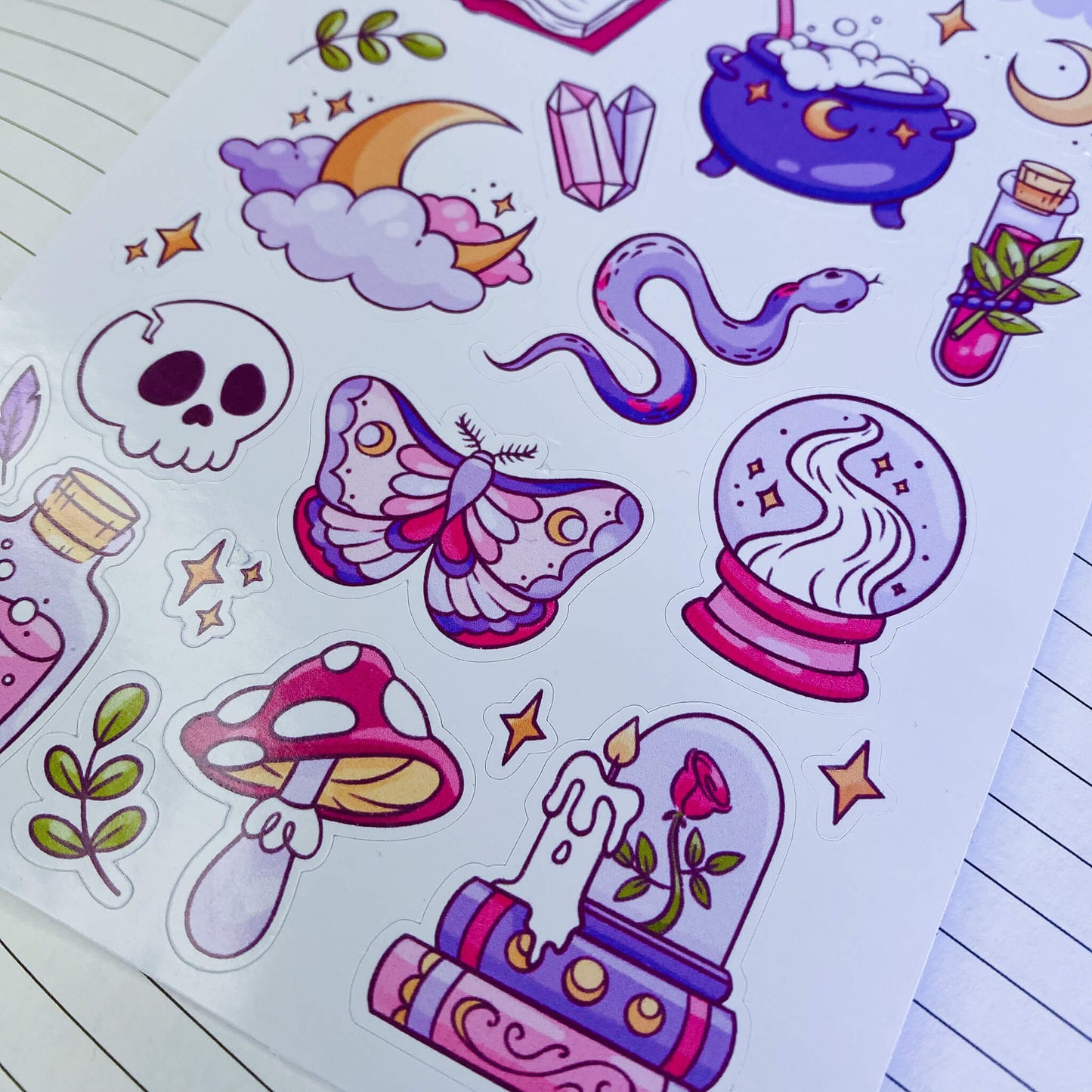 Halloween Doodles Sticker Sheet (C)