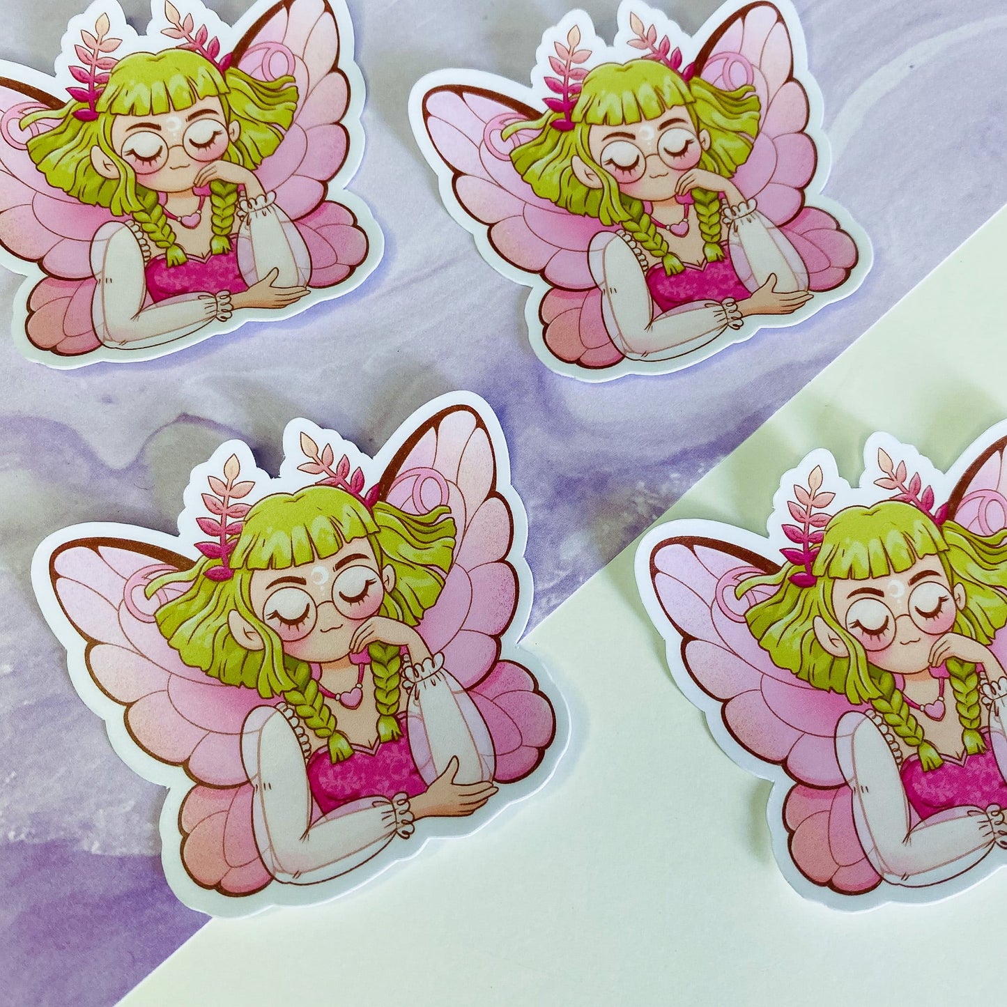 Forest Fairy Portrait Sticker