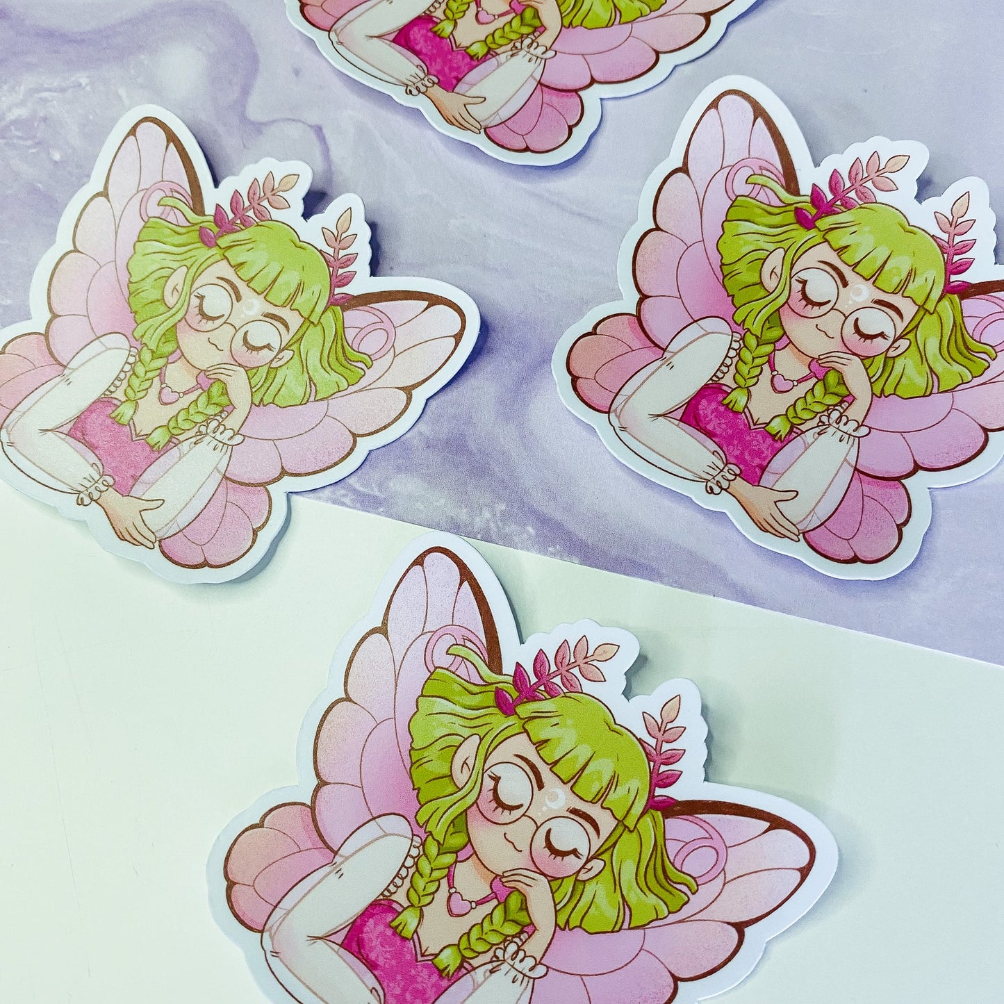 Forest Fairy Portrait Sticker