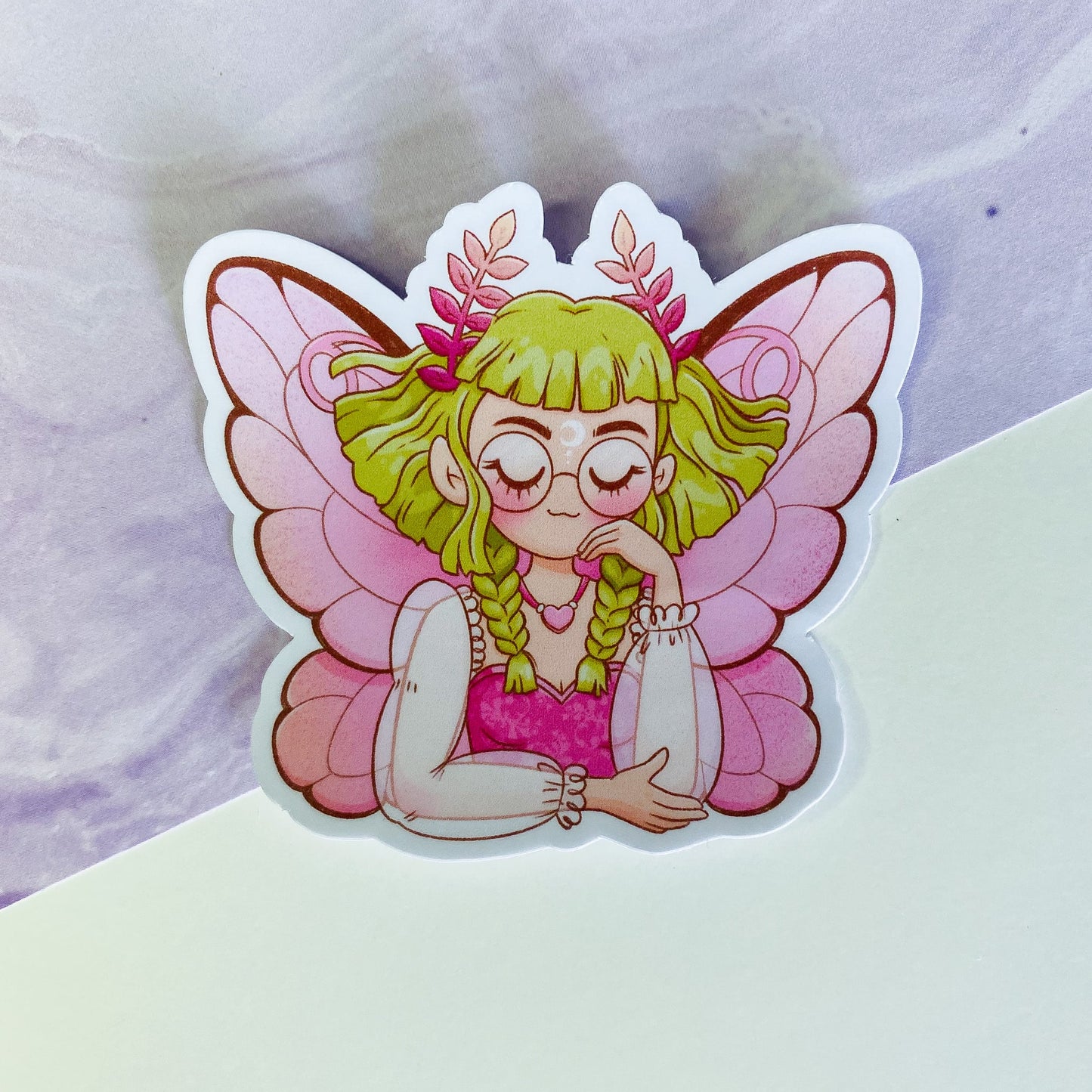 Forest Fairy Portrait Sticker