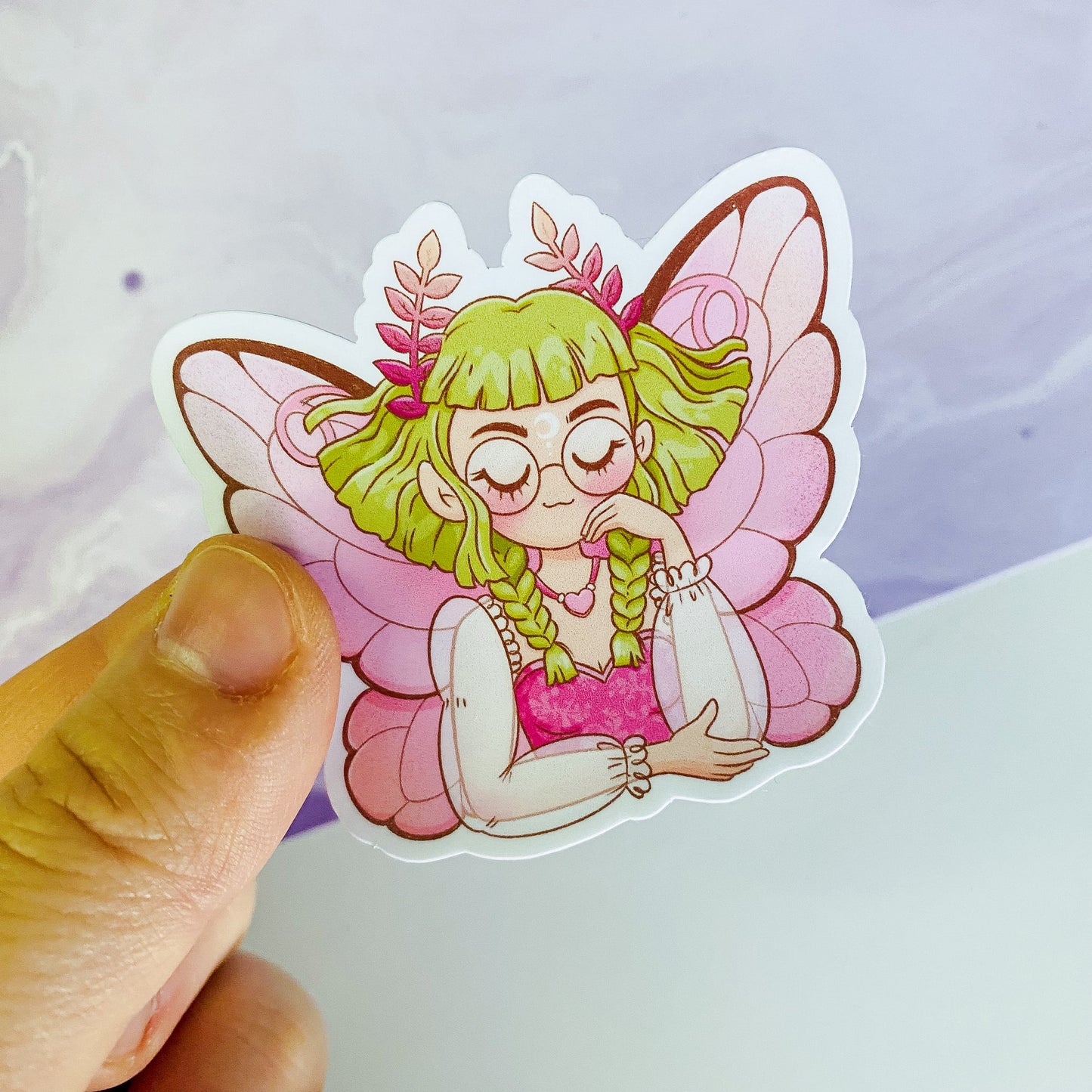 Forest Fairy Portrait Sticker