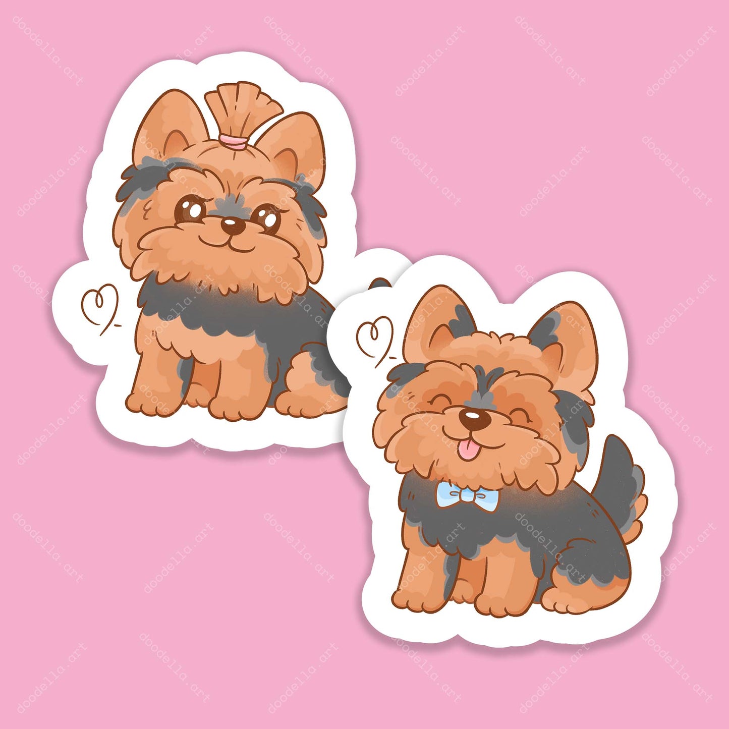 I Love My Yorkie Sticker