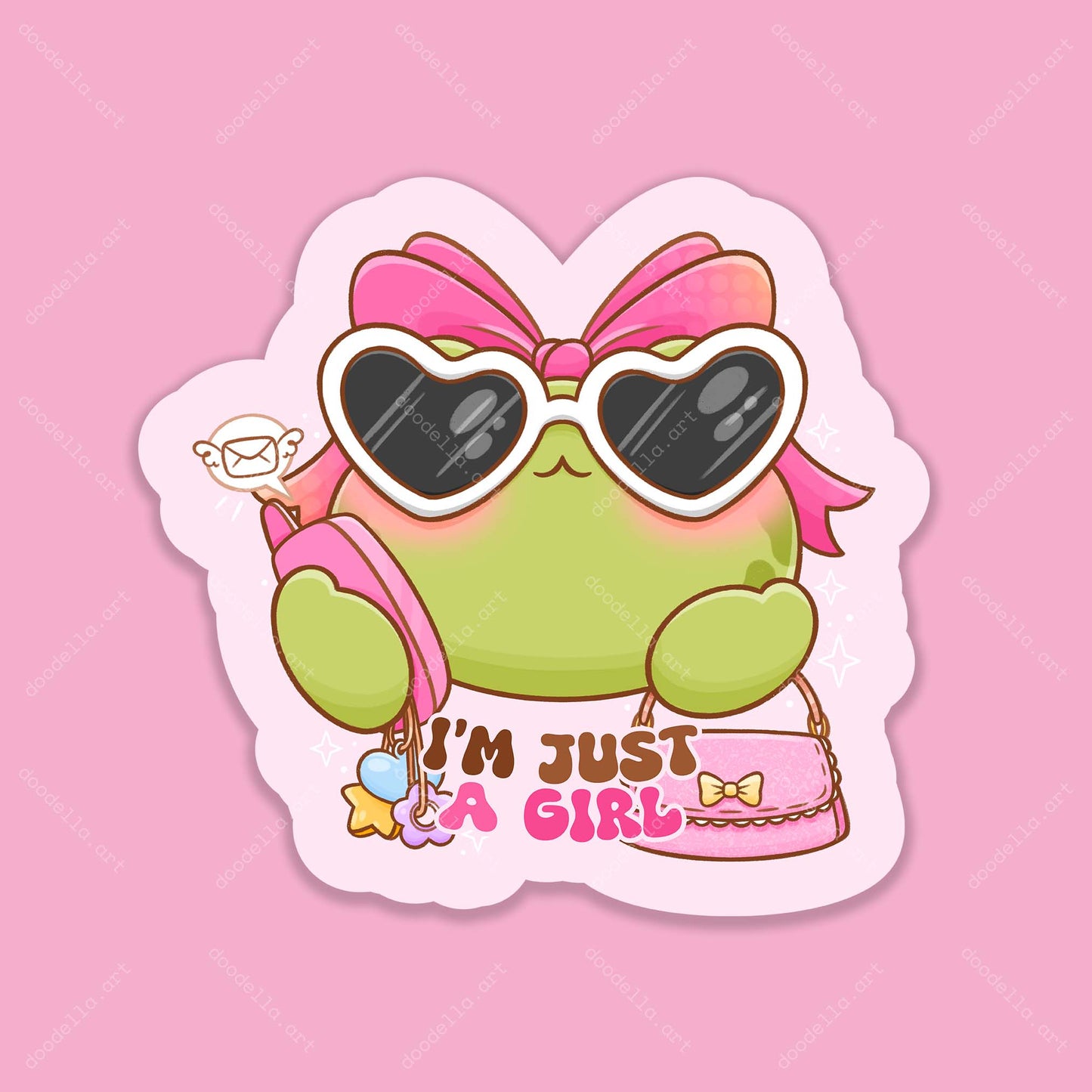 I'm Just A Girl Sticker